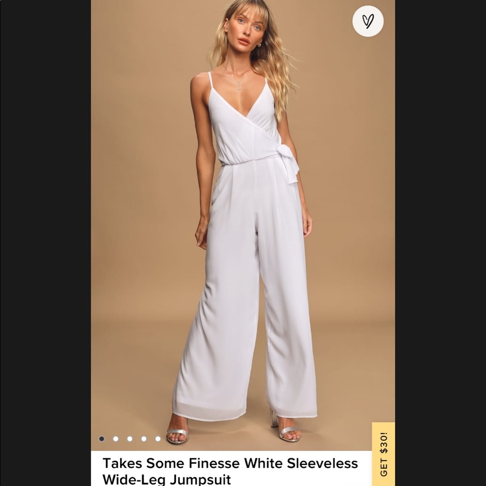 White Lulus Jumpsuit